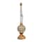 Hello Honey® 25" Distressed Zinc Finish Metal Finial Spindle Décor